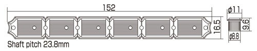Kluson SD91 Staggered Keys 6L Nickel