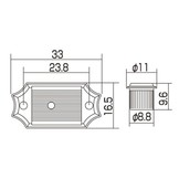 Gotoh SD90 Vintage Style Tuners nickel with metal oval buttons 3L/3R