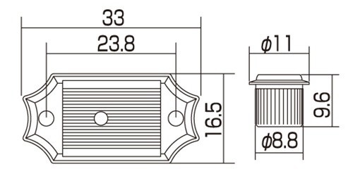 Gotoh SD90 Vintage Style Tuners nickel with metal oval buttons 3L/3R