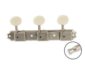 Vintage style strip tuners nickel 3L/3R
