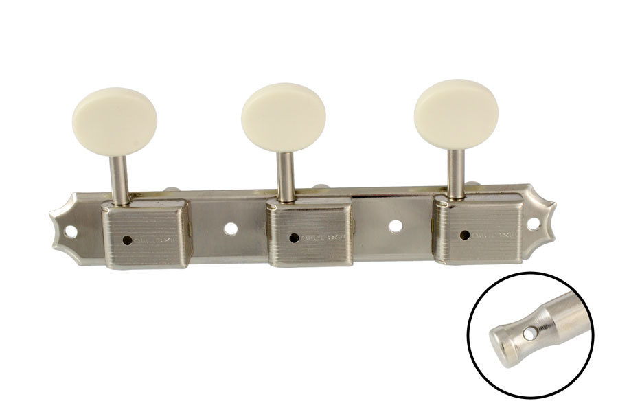 Vintage style strip tuners nickel 3L/3R