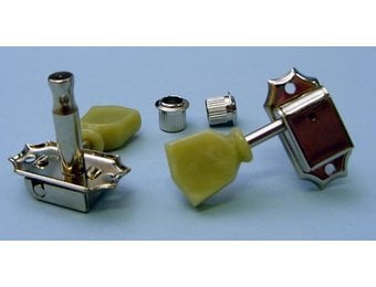 Gotoh SD90 Vintage Style Tuners nickel with keystone plastic knobs 3L/3R