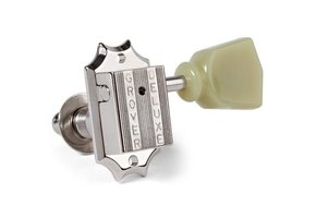 Grover 135N Vintage Tuners nickel with Keystone Plastic Knobs 3L/3R