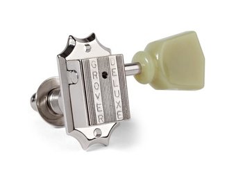 Grover 135N Vintage Tuners nickel with Keystone Plastic Knobs 3L/3R