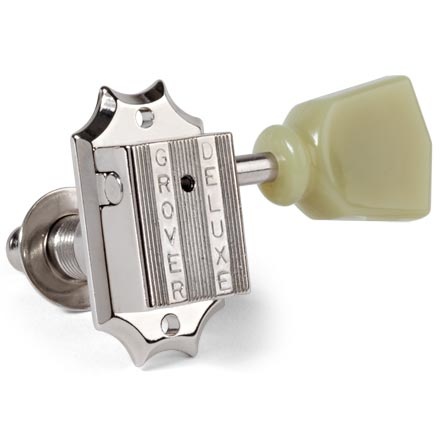 Grover 135N Vintage Tuners nickel with Keystone Plastic Knobs 3L/3R
