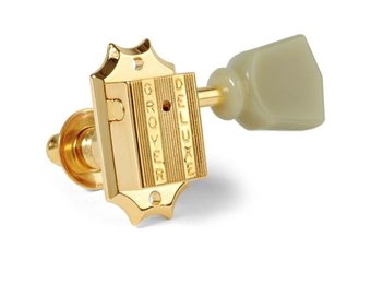 Grover 135G Vintage Tuners gold with Keystone Plastic Knobs 3L/3R