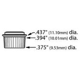 Adaptor tuner bushings round 10,5mm set/6