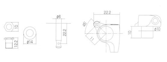 Gotoh SGS510 tuners chrome 6L