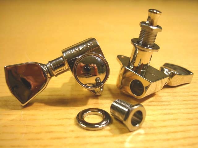 Grover Rotomatic Tuners with Keystone knobs chrome 3L/3R