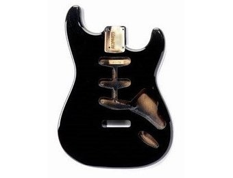 Allparts Black Finished Stratocaster body