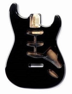 Allparts Black Finished Stratocaster body