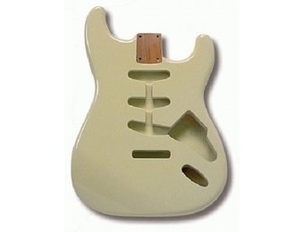 Allparts Olympic White Finished Stratocaster body