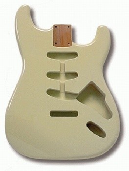 Allparts Olympic White Finished Stratocaster body