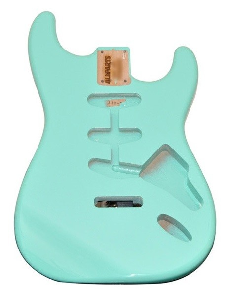 Allparts Sea Foam Green Finished Stratocaster body