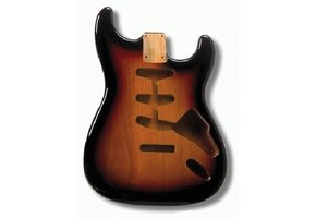 Allparts 3-Tone Sunburst Finished Stratocaster body