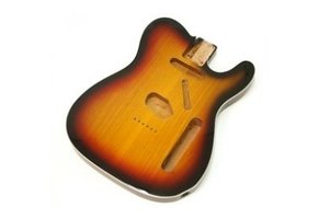 Allparts 3-Tone Sunburst Telecaster body with binding