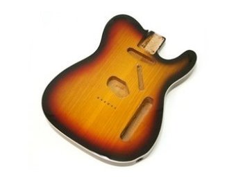 Allparts 3-Tone Sunburst Telecaster body with binding