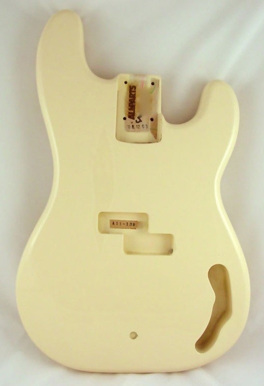 Allparts PBF-OW Olympic White Finished Precision Bass body