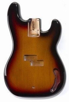 Allparts PBF-3SB 3-Tone Sunburst Finished Precision Bass body