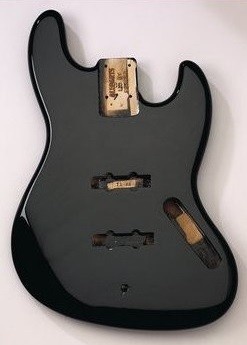 Allparts JBF-BK Black Finished Jazz Bass body