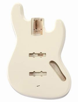 Allparts JBF-OW Olympic White Finished Jazz Bass body