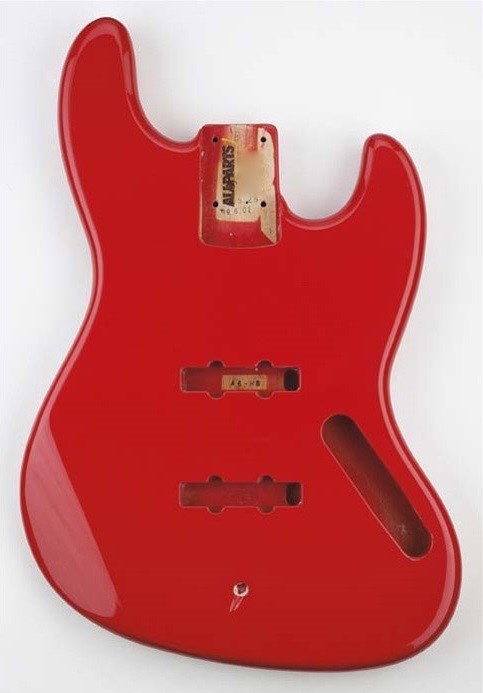 Allparts JBF-FR Fiesta Red Finished Jazz Bass body