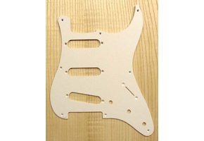 Allparts Stratocaster pickguard white 1ply