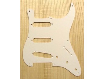Allparts Stratocaster pickguard white 1ply