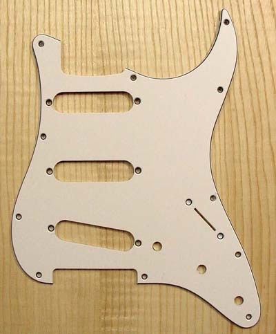 Allparts Stratocaster pickguard white 3ply