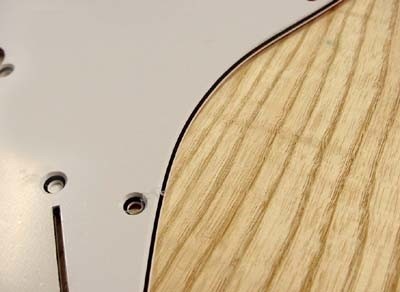 Allparts Stratocaster pickguard white 3ply