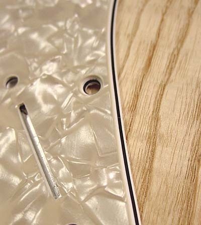 WD Stratocaster pickguard aged pearl 3ply