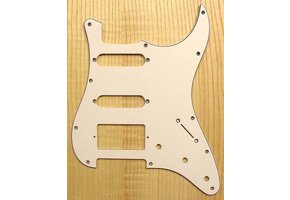 Allparts Stratocaster HSS pickguard white
