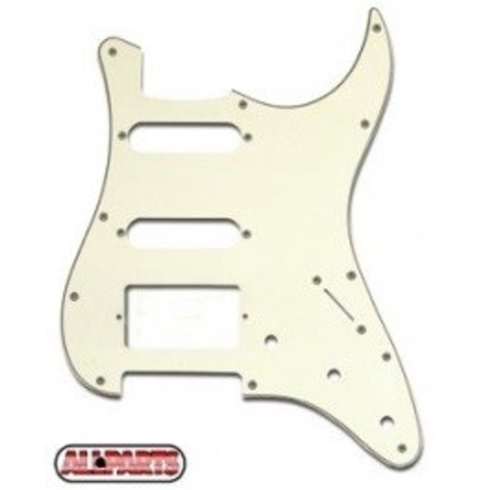 Allparts Fender Stratocaster HSS pickguard parchment Vox Humana