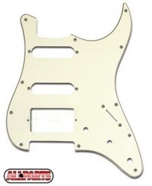Allparts Stratocaster HSS pickguard parchment 3ply