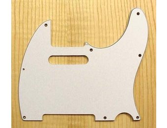 Allparts Telecaster Pickguard white 3ply
