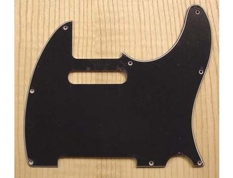 Allparts Telecaster Pickguard black 3ply