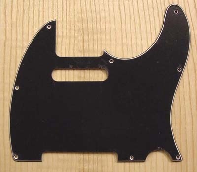 Allparts Telecaster Pickguard black 3ply
