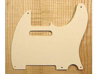 Allparts Telecaster Pickguard parchment 1ply