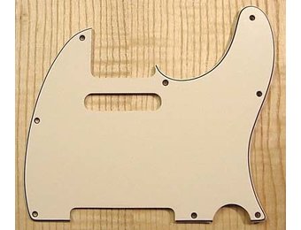 Allparts Telecaster Pickguard parchment 3ply