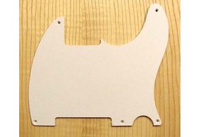 Allparts Telecaster Esquire Pickguard white 1ply