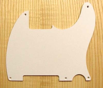 Allparts Telecaster Esquire Pickguard white 1ply