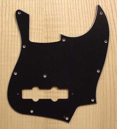 Allparts Jazz Bass pickguard black 3pl