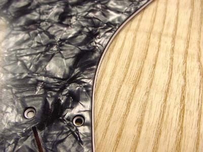 Boston pickguard blank 30x45 black pearl 3ply