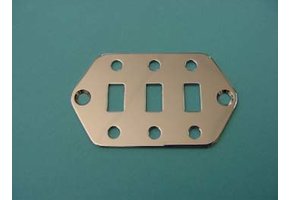 Jaguar lower switch plate chrome