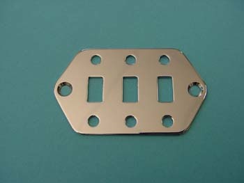 Jaguar lower switch plate chrome