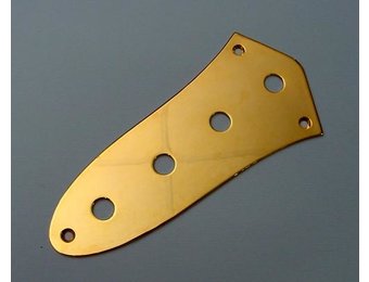 Jazz Bass control panel gold