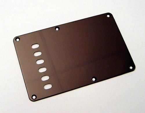 Stratocaster tremolo backplate black 1ply