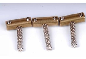 Tele saddles brass compensated set/3