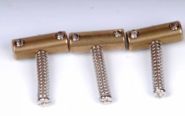 Tele saddles brass compensated set/3