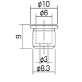 String ferrules nickel set/6